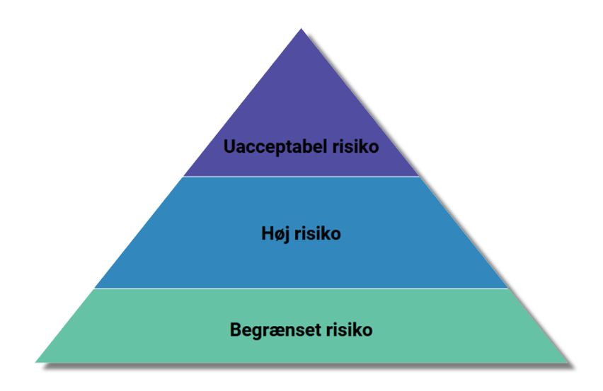 En trekant graf der viser AI risikogrupper
