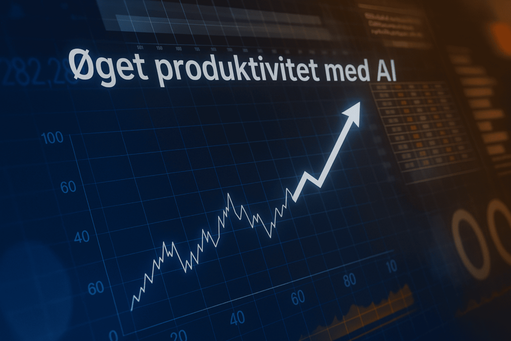 En graf der viser at man kan opnå øjet produktivitet med generativ AI